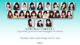 Nogizaka46 (乃木坂46) - Jiyuu no Kanata (自由の彼方) Kan Rom Eng Color Coded Lyrics