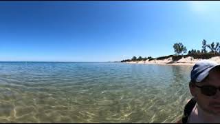 Indiana Dunes National Park - West Beach Swimming (360 VR Video)