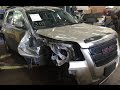 2015 GMC Terrain right front hit with air bag deployment time lapse repair 2015 GMC Terrain right front hit with air bag deployment time lapse repair