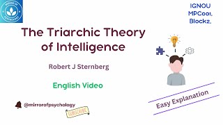 The Triarchic Theory of Intelligence by Robert J Sternberg Easily Explainned