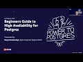 Webinar: Beginner's Guide to High Availability for Postgres - German
