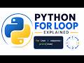 Python For Loop Explained #python #usa #youtubeshorts #coding #chat #programming