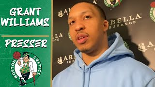 Grant Williams Previews Celtics Trade Deadline | Celtics vs 76ers