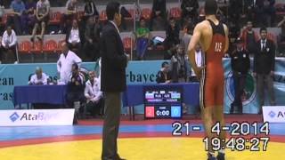 AWFCUP2014 / Magomedkhan Magomedov (RUS) -- Igbal Hajizade - FS cadet 100 kg gold medal match