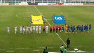 National anthems of India and Turkmenistan (Kopetdag stadium, Ashgabat)