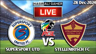 SuperSport United Vs Stellenbosch Live Match 2024 HD En Vivo