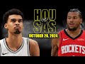 Houston Rockets vs San Antonio Spurs Full Game Highlights - October 26, 2024 | 2024-25 NBA Season