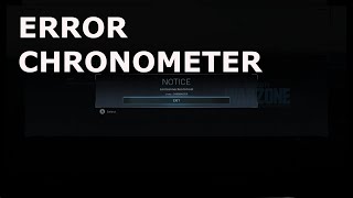 Dear Activision Error chronometer