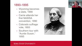 The Life and Legacy of Carrie Lane Chapman Catt and Women in Politics