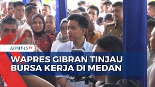 Ditemani Menaker, Wapres Gibran Tinjau Bursa Kerja di Kota Medan