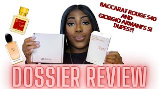 DOSSIER REVIEW | BACCARAT ROUGE 540 AND GIORGIO ARMANI SI DUPES? AMBERY SAFFRON + WOODY FREESIA