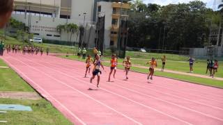 Sofia running 80 Meter dash