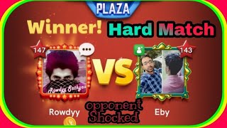 🔥 Rowdyy Vs Eby,// Rowdyy Vs Mantari// Hard Match // Carrom Disc Pool Miniclip 🔥