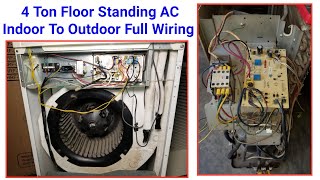 Three Phase Floor Standing Air Conditioner Full (PCB) Wiring Indoor to Outdoor in Urdu/Hindi