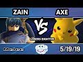 GOML 2019 SSBM - Tempo | Axe (Pikachu) Vs PG | Zain (Marth) Smash Melee Tournament Losers Eighths