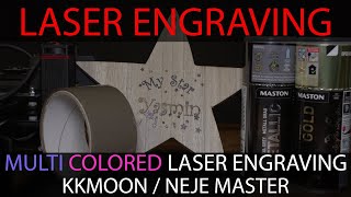 Multi colored laser engraving - Multi kolorierte Lasergravur