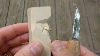 Carving a Hook Nose--Knife Only