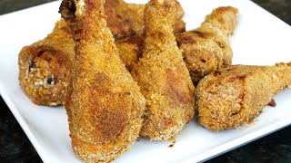 Crispy Juicy Oven Fried Chicken Drumsticks