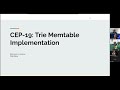 Trie Memtable Implementation (CEP-19) | Apache Cassandra® Contributor Meeting August 29, 2023