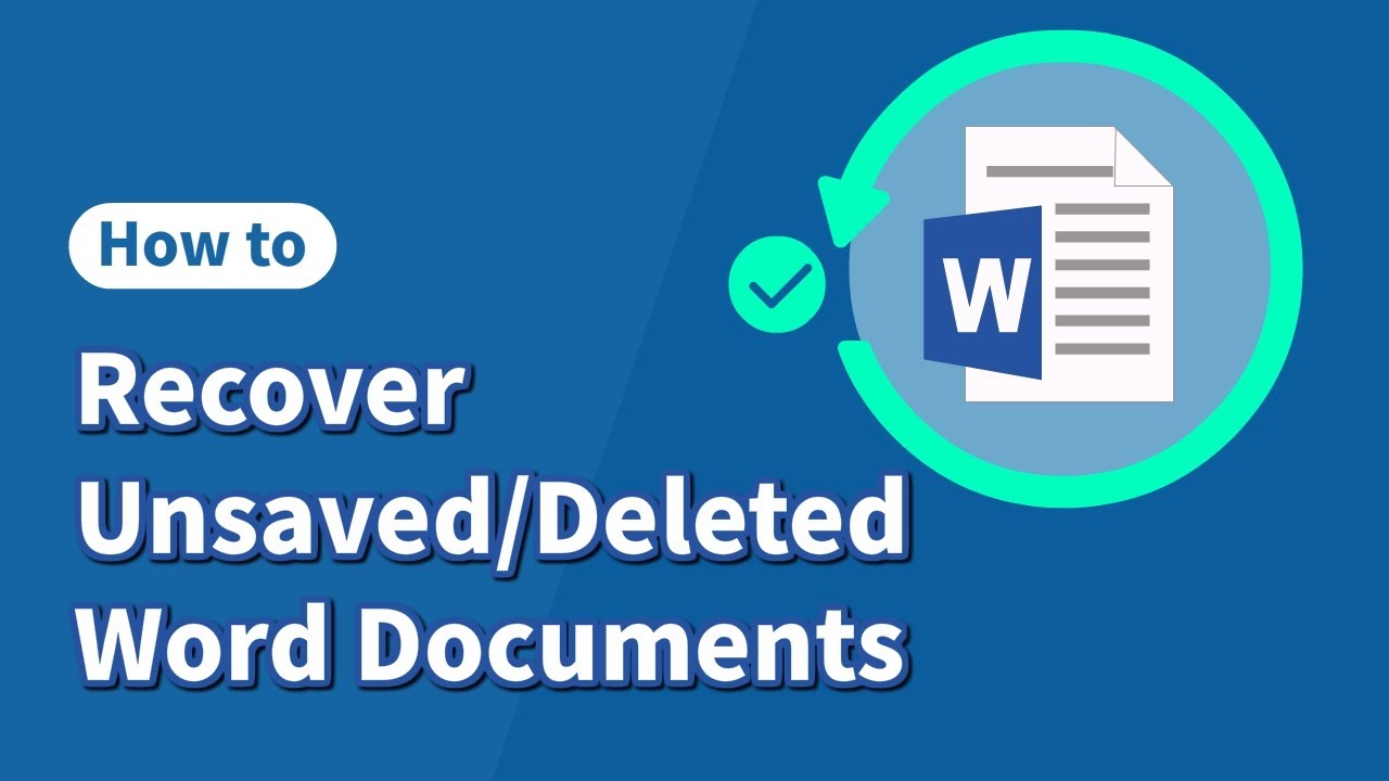 How To Recover Unsaved/Deleted Word Documents [100% Work] - YouTube