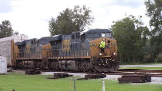 K5HLA! CSX 808 leads M222-09 through Folkston, GA on 9/9/22