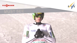 1st place in Large Hill for Peter Prevc - Sapporo - Ski Jumping - 2016/17