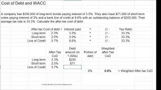 Cost of Debt / WACC - Part 1