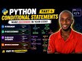 Master If, If-Else, Elif & Nested If in Python | Python Course Part 6