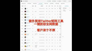 做外贸用Twitter矩阵工具真的太爽了，客户来个不停 #外贸出口 #外贸 #引流获客 #引流软件 #跨境电商 #twitter #外贸找客户