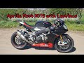 2015 Aprilia Rsv4 with Leovince exhaust (baffle in)