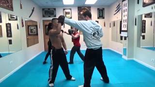 Backfist & Straight Blast Focus Mitt Punch Training