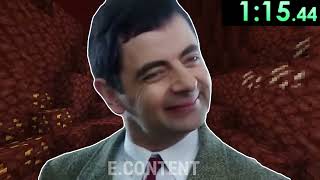 Mr Bean Speedruns Minecraft
