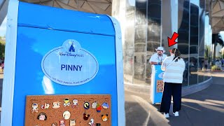 Finding Epcot's RARE Pin Board! | Cookie Stroll & Olaf's Scavenger Hunt