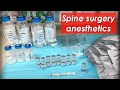 The cost of anesthetic drugs for spine surgery