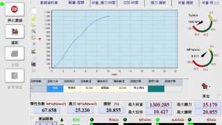 自製偏心輪夾頭-拉伸試驗曲線