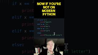 How to do a switch statement in Python #shorts