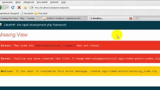 Cakephp Tutorial 08 - Blog tutorial part 8 ENG