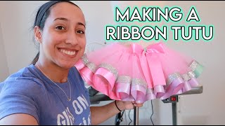 MAKING MY FIRST RIBBON TRIMMED TUTU WITH THE JUKI DDL 8700!