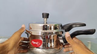 Pigeon steel Handi pressure cooker stainless steel | pigeon Inox plus outer lid 3L induction bottom|