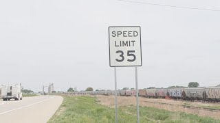 35 mph speed limit now extends through Hinton, IA on US 75