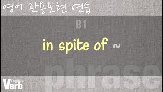 #영어표현연습) in spite of ~