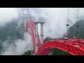 Shuangbao Bridge on Chongqing-Changsha Expressway under construction