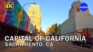 Sacramento - Driving Tour | Glow of Sacramento | Sunset Drive | California | Tower Bridge | 4K