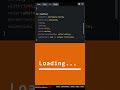 Loading Text Animation using CSS #shorts #css #html