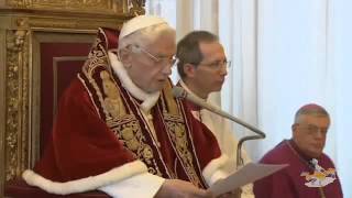 Papst Rücktritt auf Latein