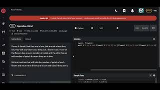 Codewars | Opposites Attract | Python 8 kyu