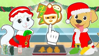 BABY PETS 🎅🍪 Max and Kira decorate Christmas Cookies