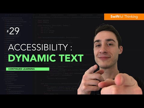 Accessibility in Swift: Dynamic Text Continued Learning #29