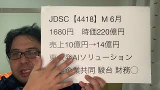 JDSC【4418】新規上場IPO銘柄かんたんチェック！2021.12.20