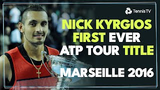 Nick Kyrgios' First Ever ATP Tour Title! | Marseille 2016 Final Highlights